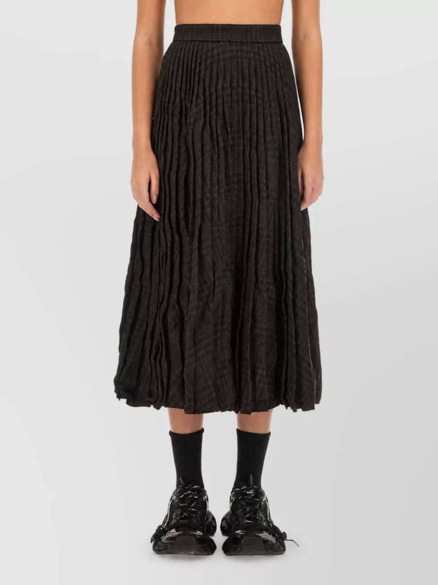 Balenciaga Wool Pleated Skirt