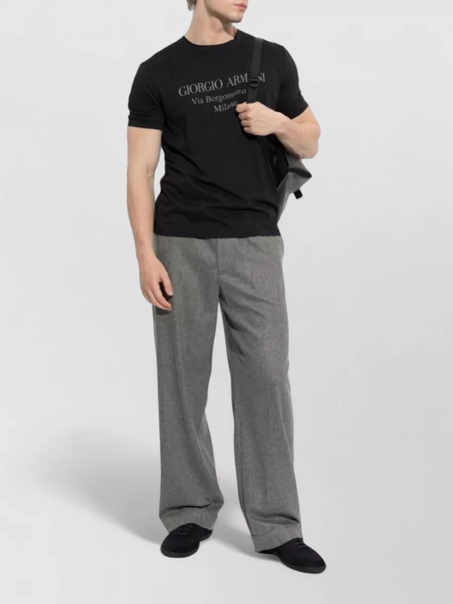 Giorgio Armani Cashmere Wide-Leg Trousers