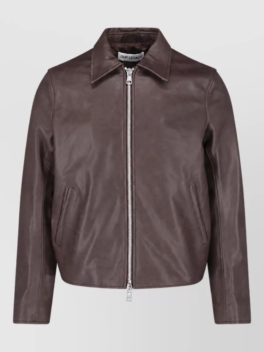 Our Legacy Leather mini jacket