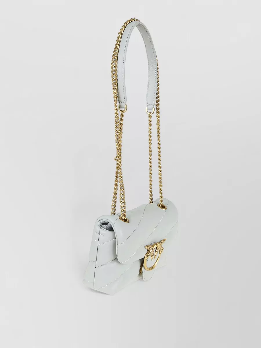 Pinko Love Bag Puff Baby Leather Quilted Shoulder Bag