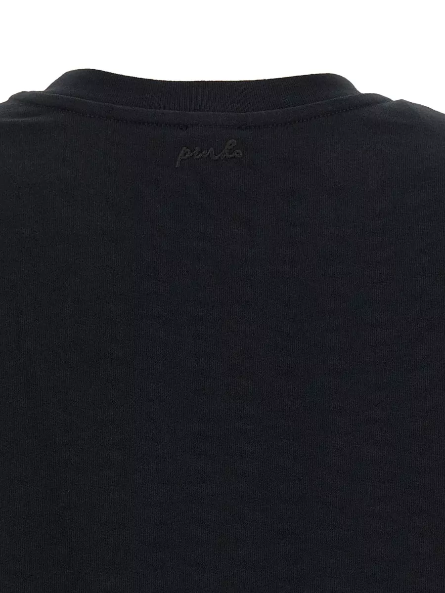 Pinko Cotton Sleeveless Cropped T-Shirt