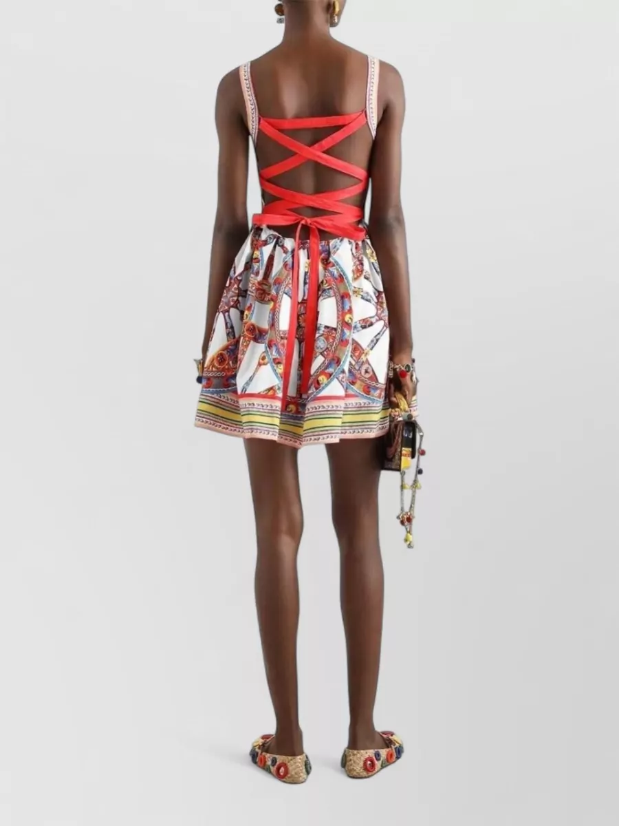 Dolce&Gabbana Cotton Printed Midi Dress