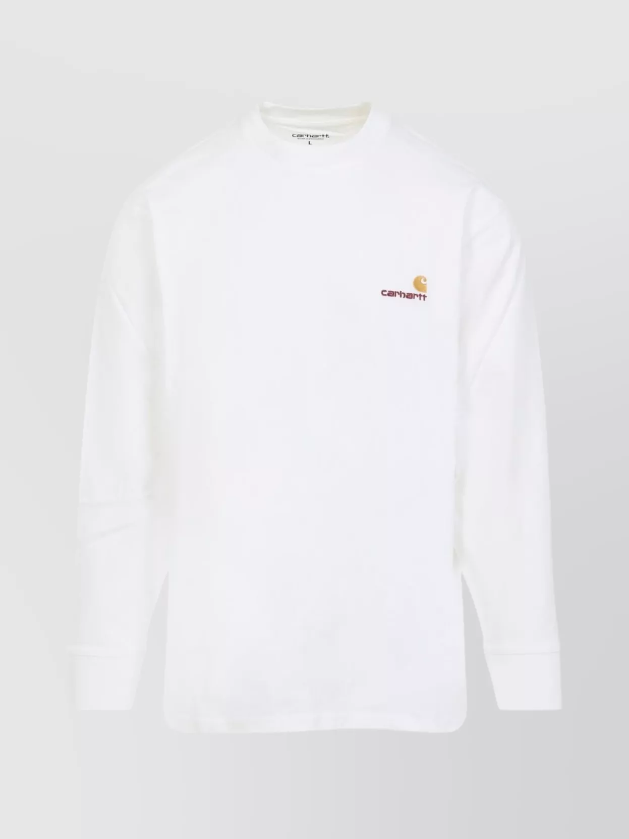 Carhartt White American Script Cotton Blend Sweatshirt In White