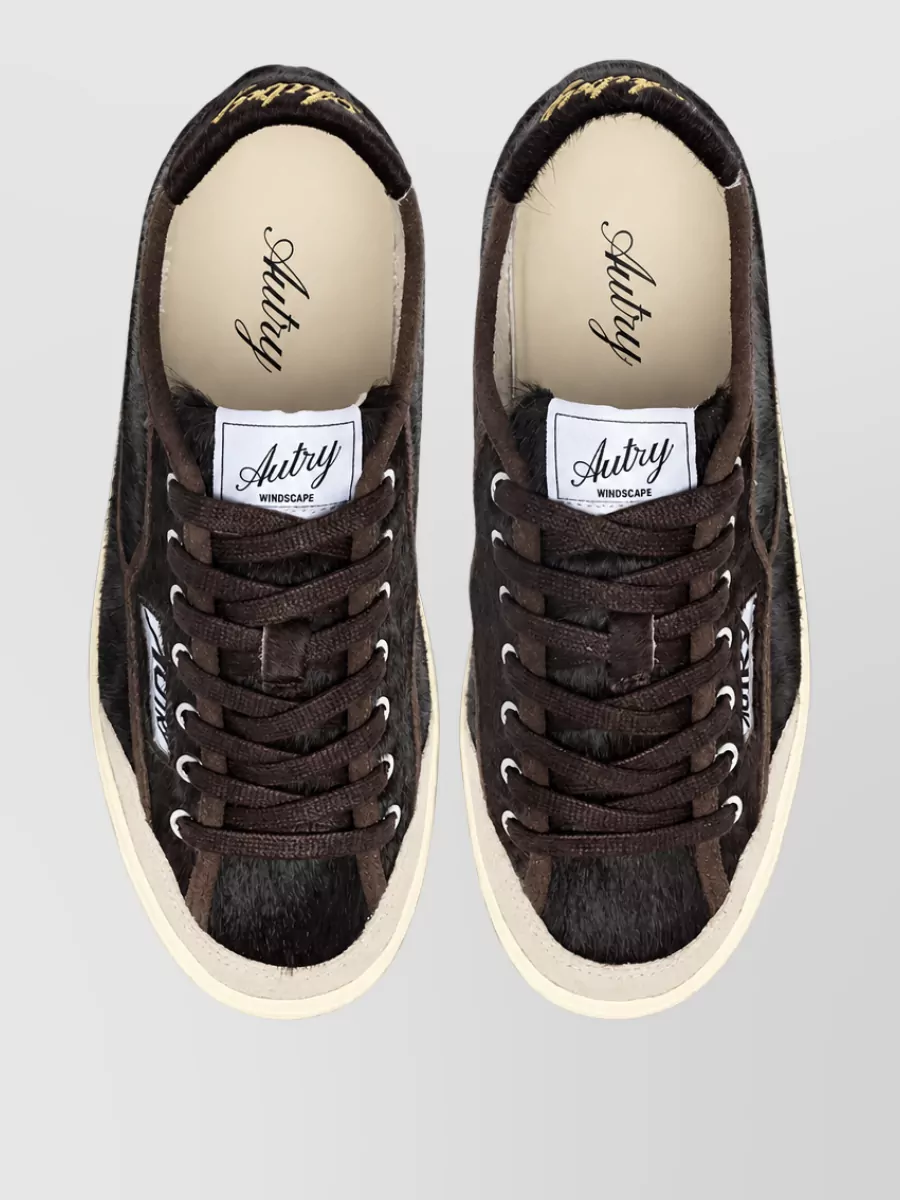 Autry Leather Low-Top Lace-Up Sneakers