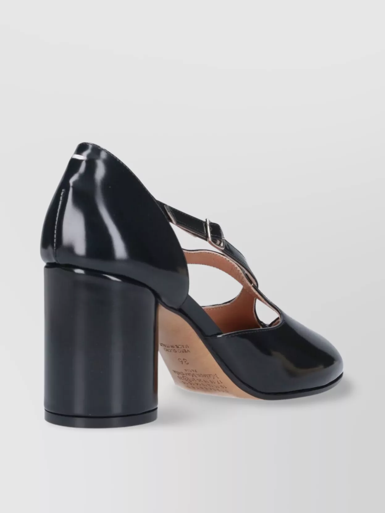 Maison Margiela Chunky Heel Round Toe Pumps