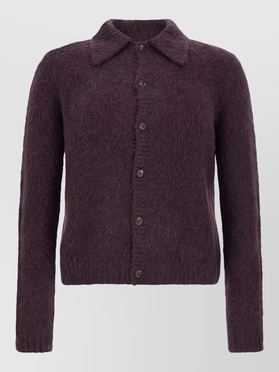 Dries Van Noten wool-blend ribbed cardigan