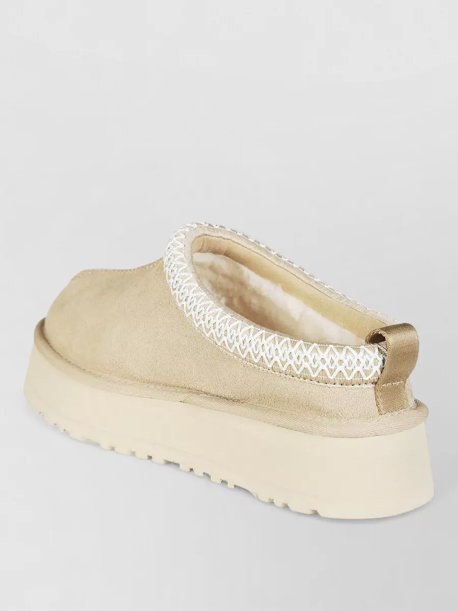 Ugg Suede Leather Platform Slippers