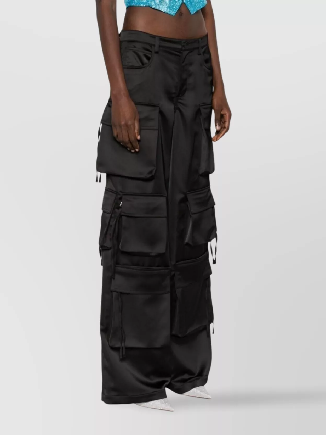 Giuseppe Di Morabito Wide Leg Cargo Trousers With Belt Loops