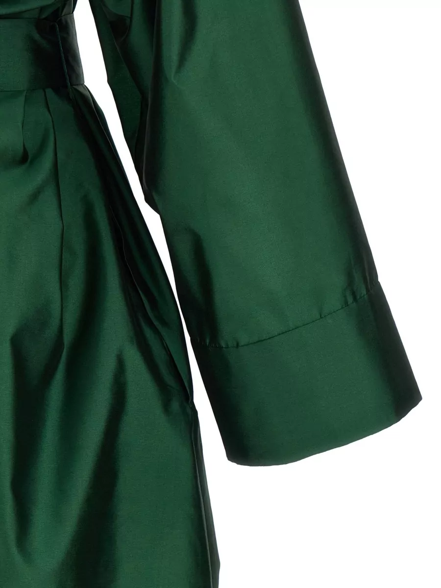 S Max Mara Silk Blend Shirt Midi Dress