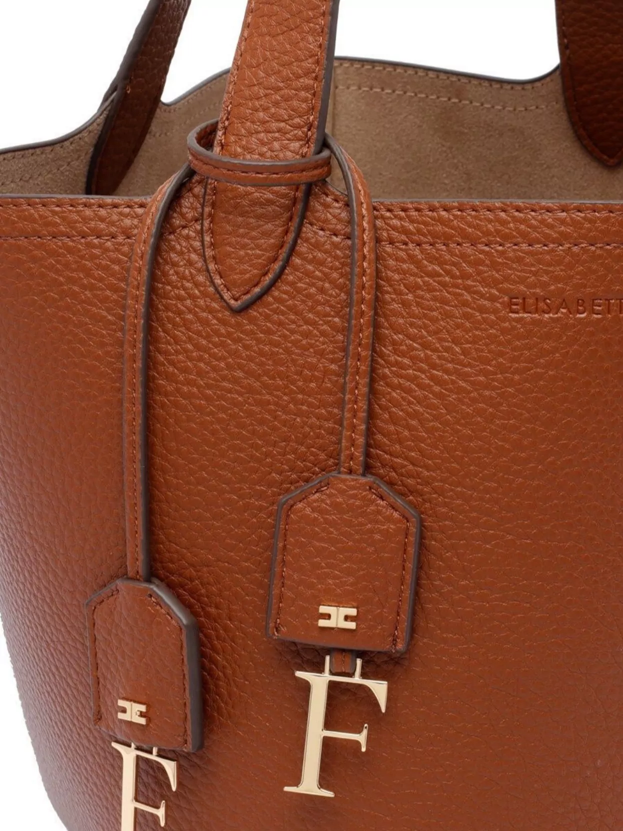 ELISABETTA FRANCHI SMALL LEATHER TOTE BAG