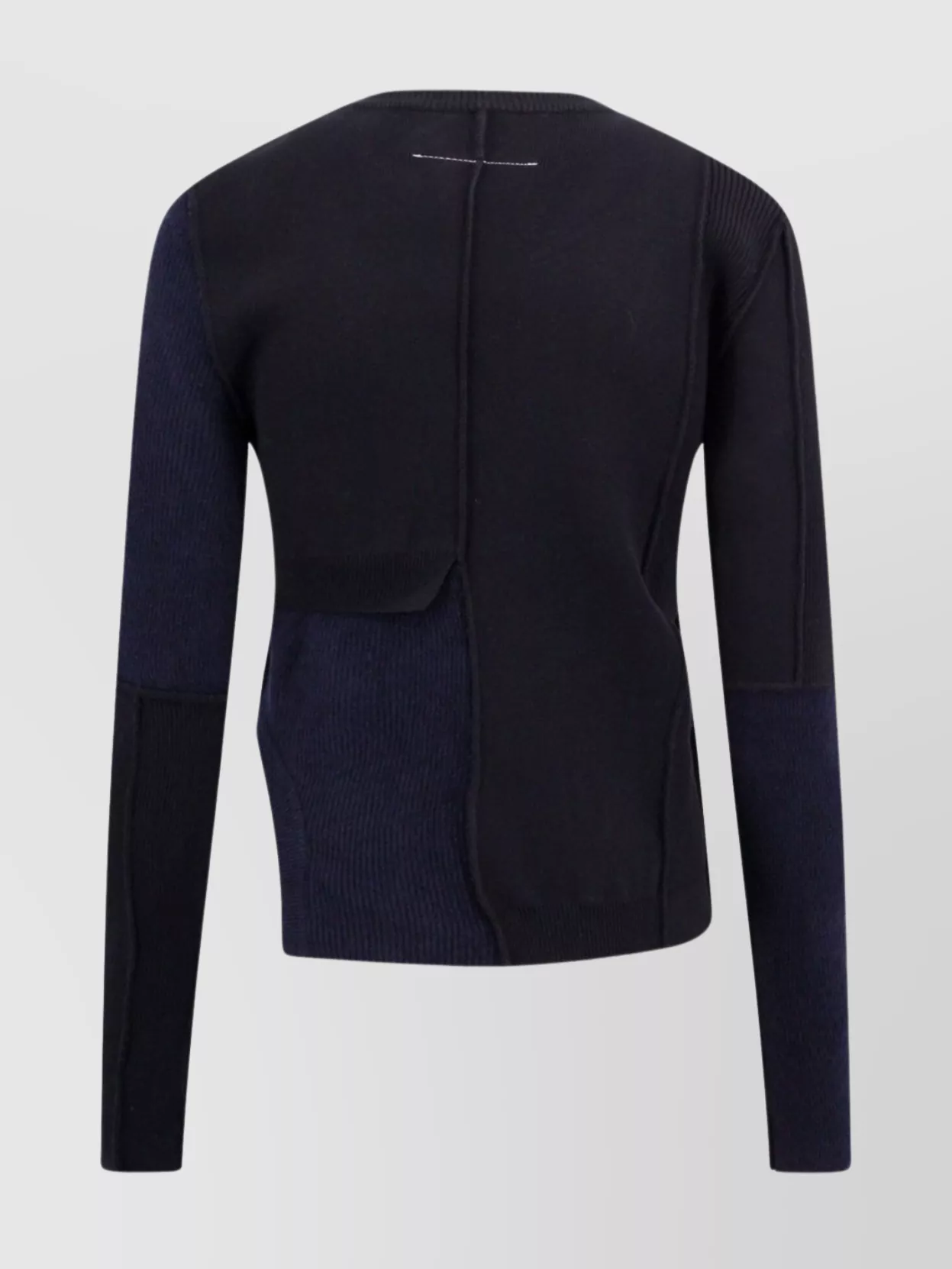 MM6 MAISON MARGIELA KNIT SWEATER WITH COLOR BLOCK DESIGN