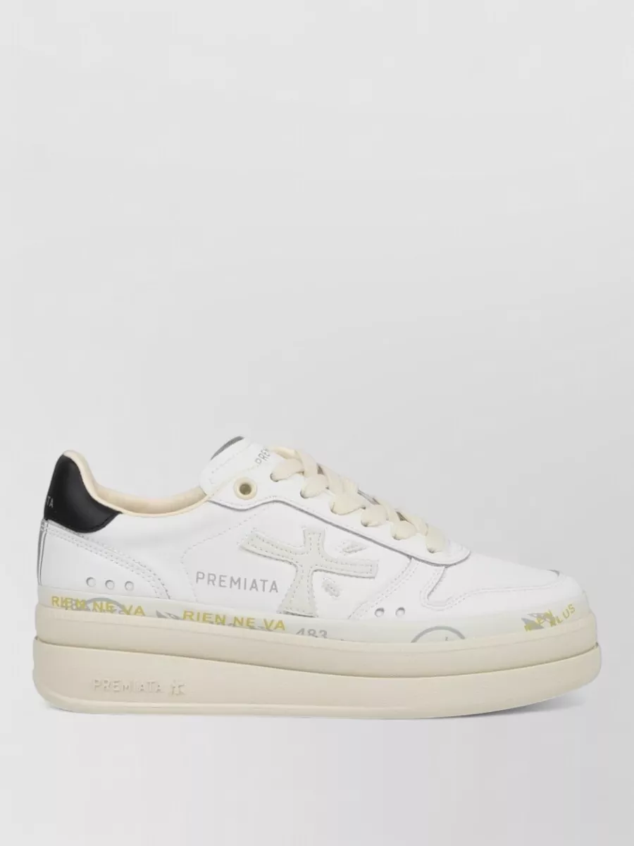 Premiata Leather Low-Top Sneakers