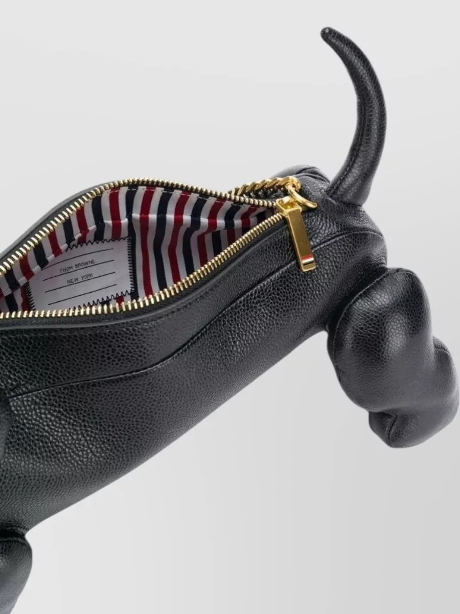 Thom Browne Pebbled Leather Mini Shoulder Bag