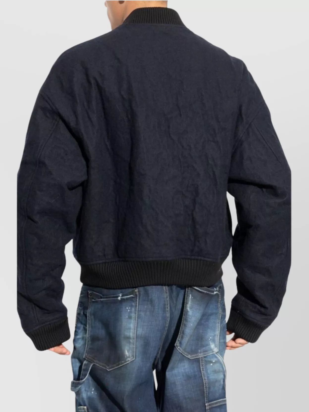 Dsquared2 Ribbed Cuff Coat Front Pockets