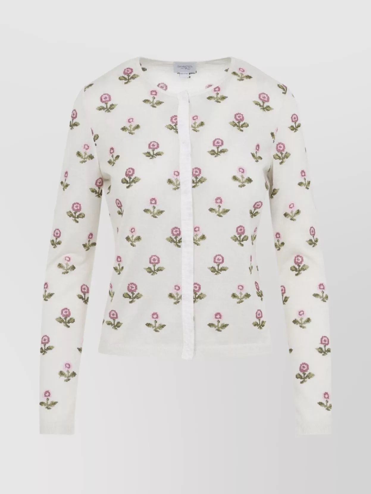 Giambattista Valli Floral Knit Cardigan Long Sleeves