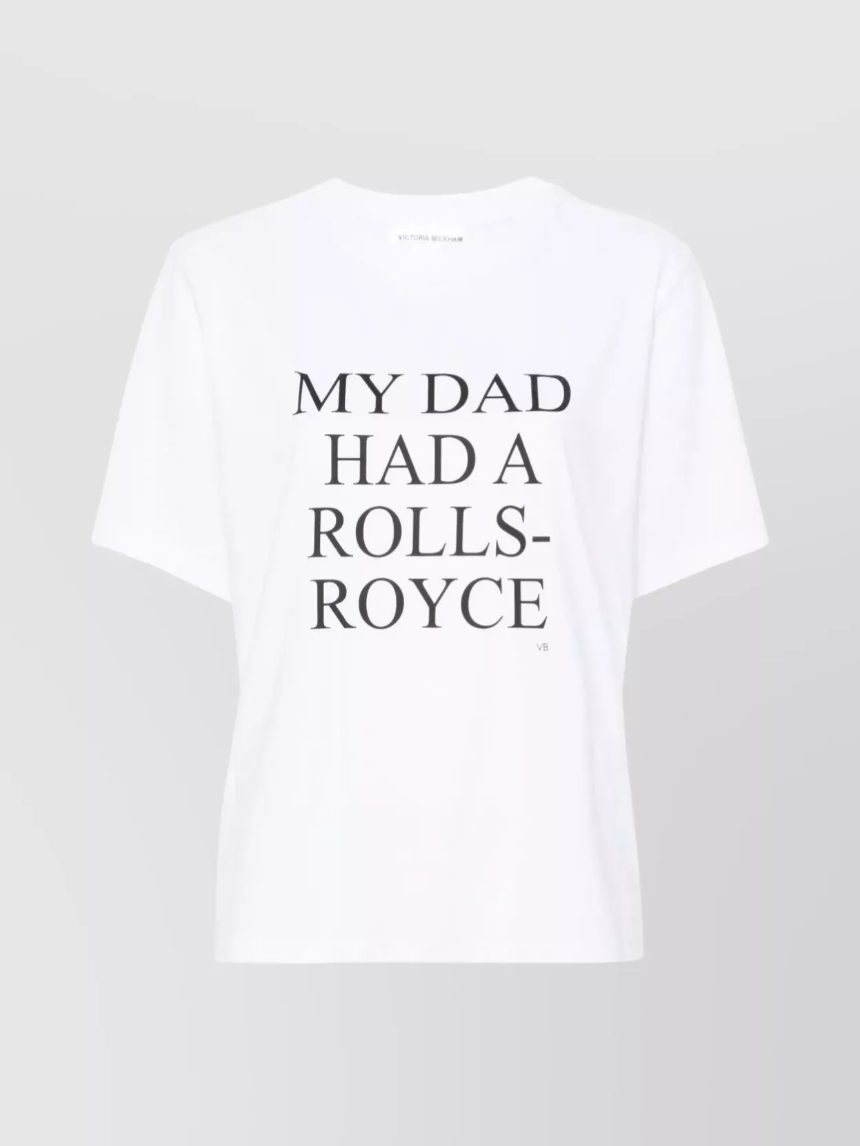 Victoria Beckham Rolls-royce Inspired Graphic Cotton T-shirt In White