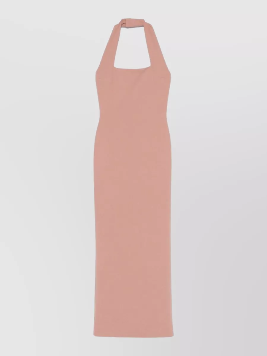 Solace London Halterneck square neck sleeveless maxi dress