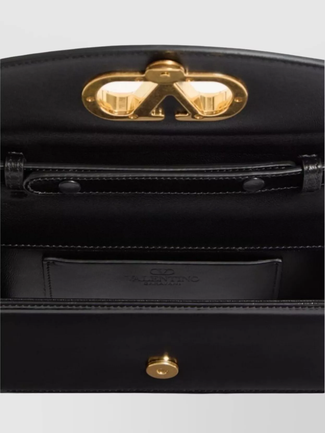 Valentino Small Leather Shoulder Bag With Adjustable Chain-link Strap