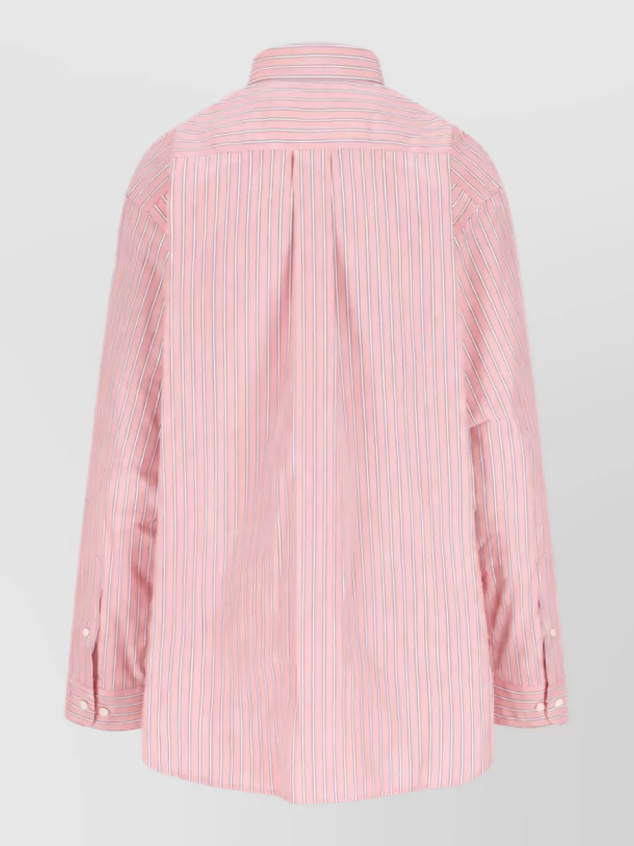 Miu Miu Striped Oversized Cotton Shirt