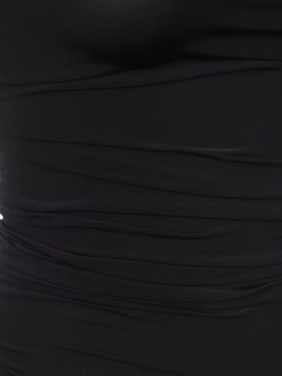 Wolford Sheer Draped Midi Dress