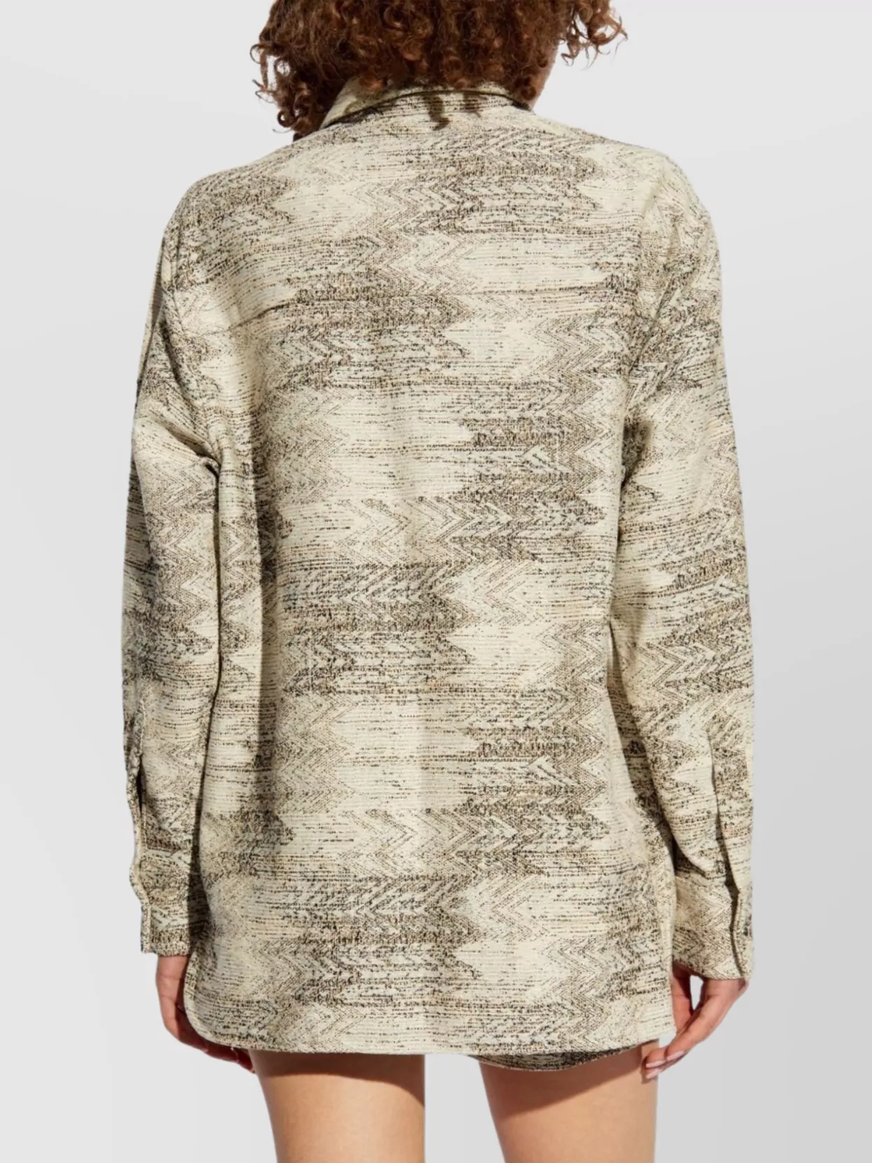 Iro Printed Overshirt In Textured Fabric