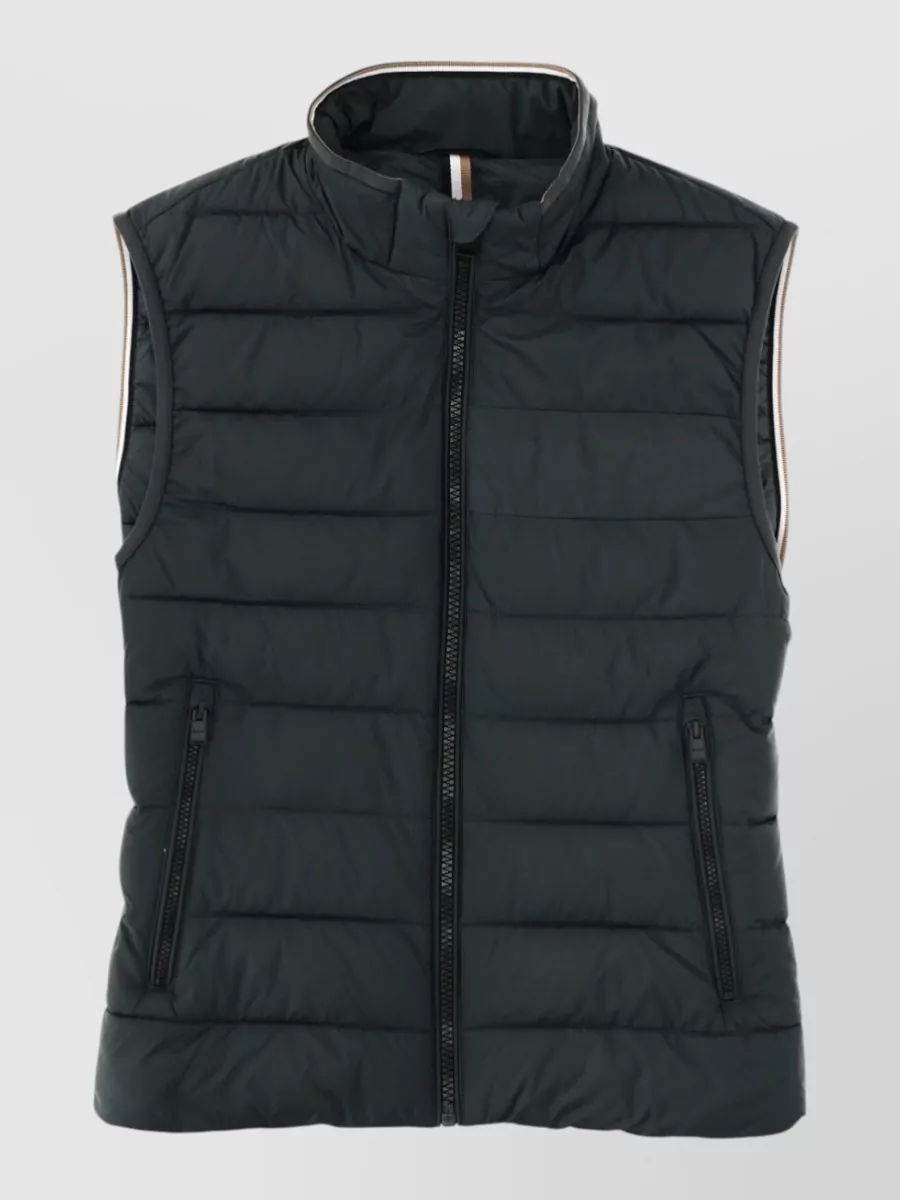Boss Recycled polyester sleeveless jacket