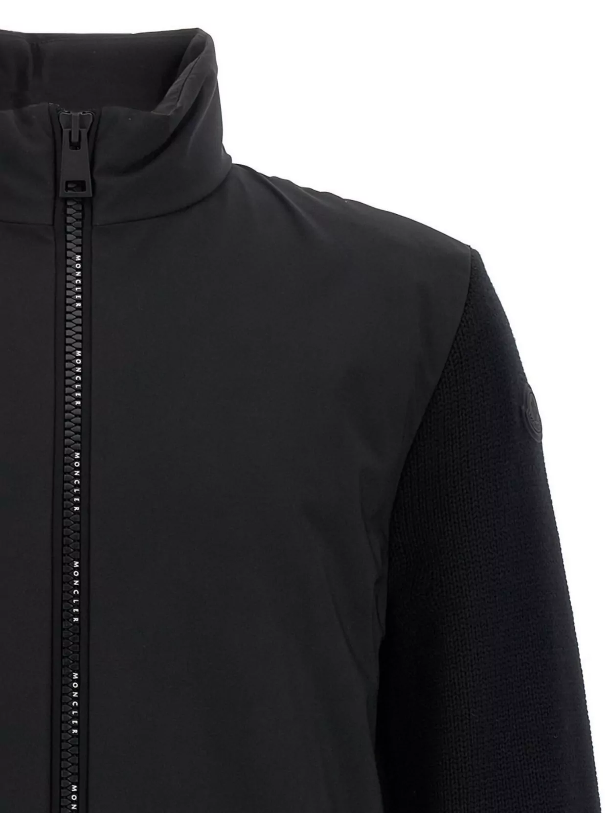 Moncler Textured Cardigan High Collar
