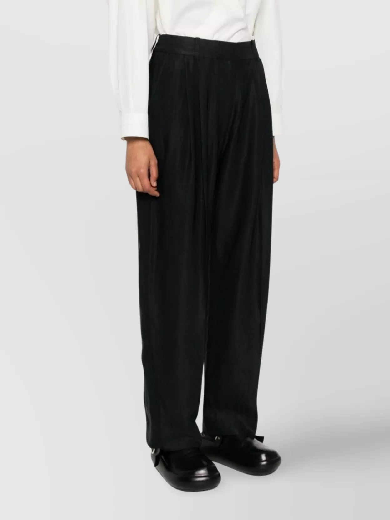 Studio Nicholson Wide Leg Wool Trousers