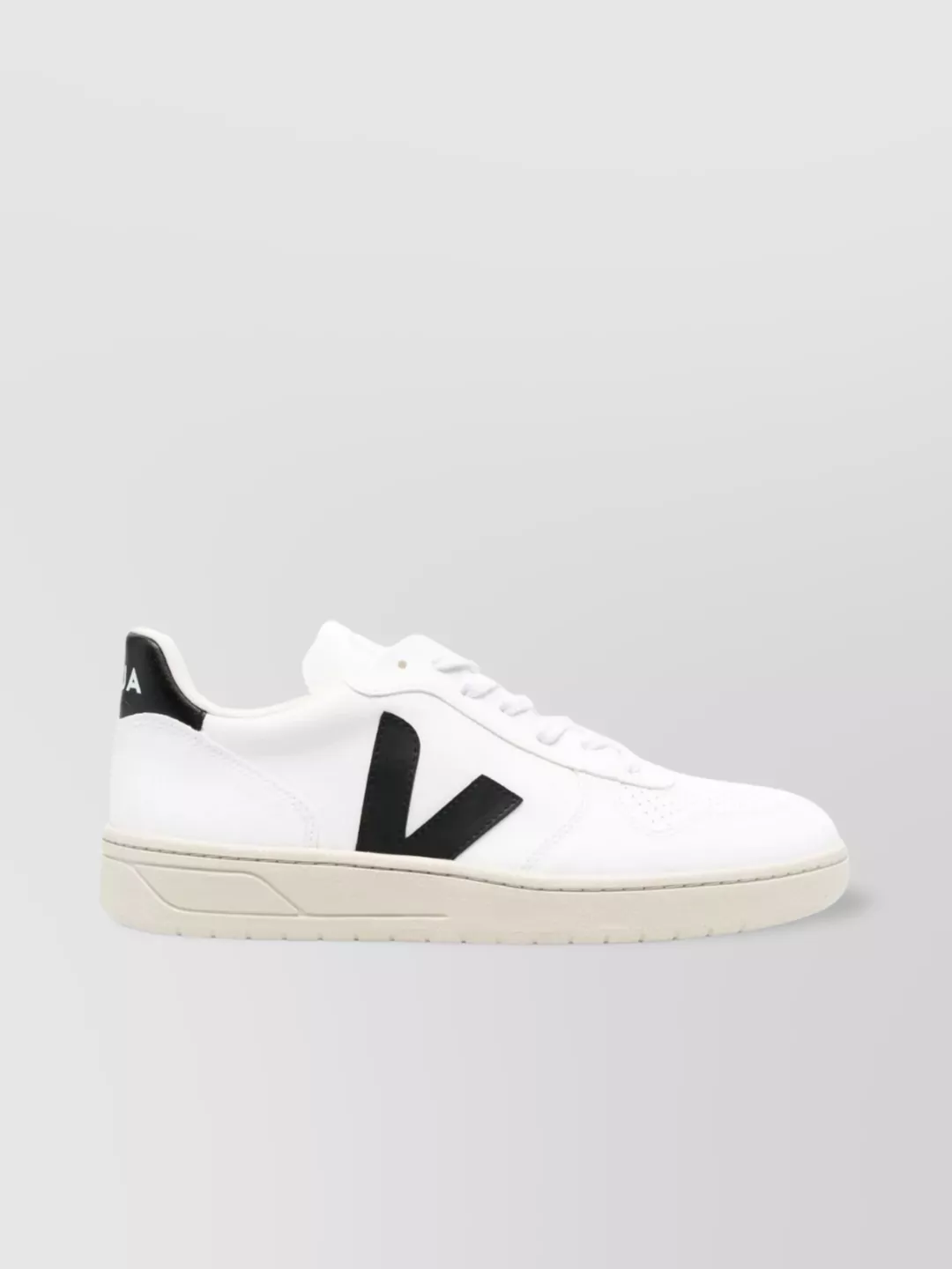 Veja Rubber Sole Sneakers Perforated Detailing