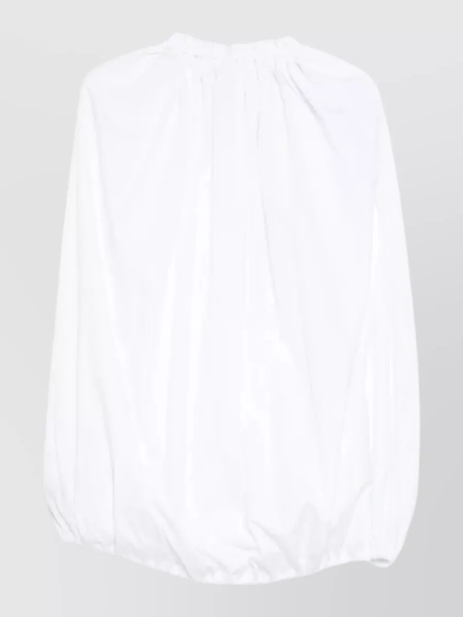 Comme Des Garçons Polyester Balloon Midi Dress