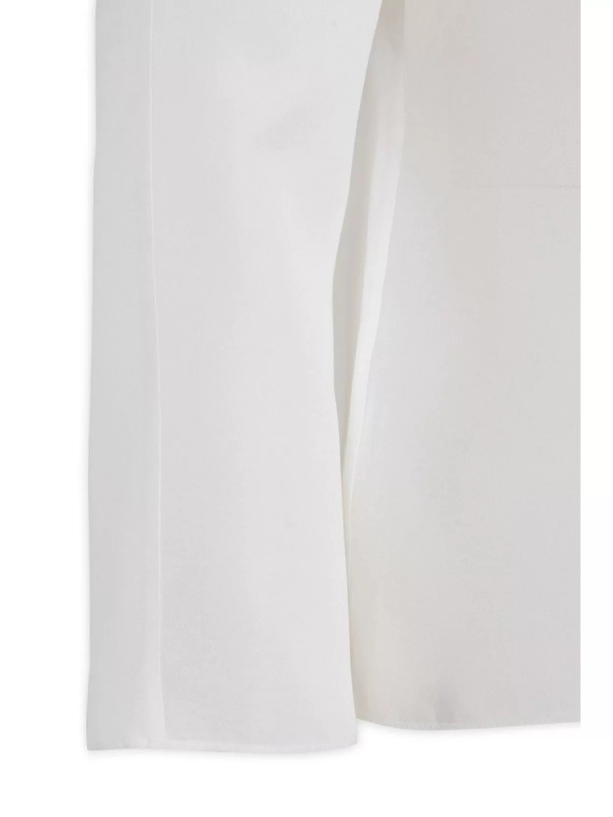 Shop Tory Burch Wide Neck Silk Gazar Blouse With 3/4 Sleeves