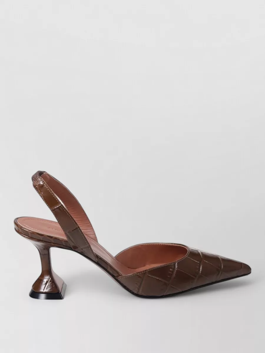 Amina Muaddi Leather Mules