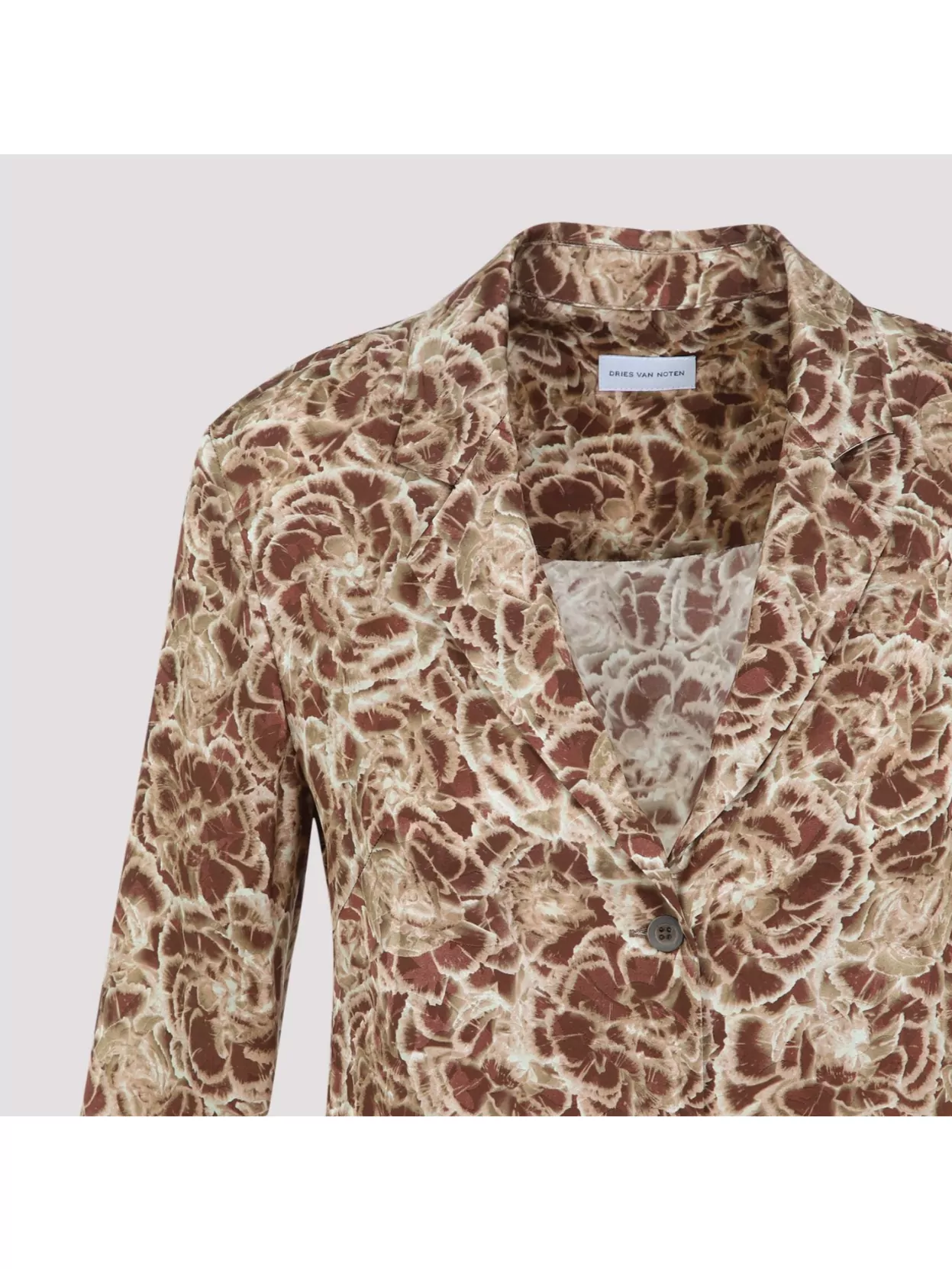 Shop Dries Van Noten Colla Shirt Signature Print