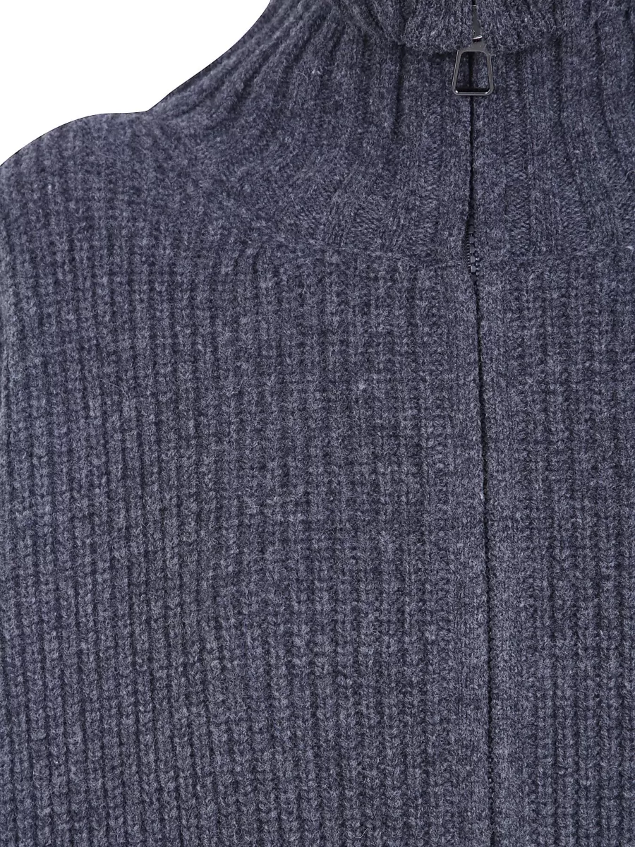 The Frankie Shop Wool Oversized Zip Up Cardigan