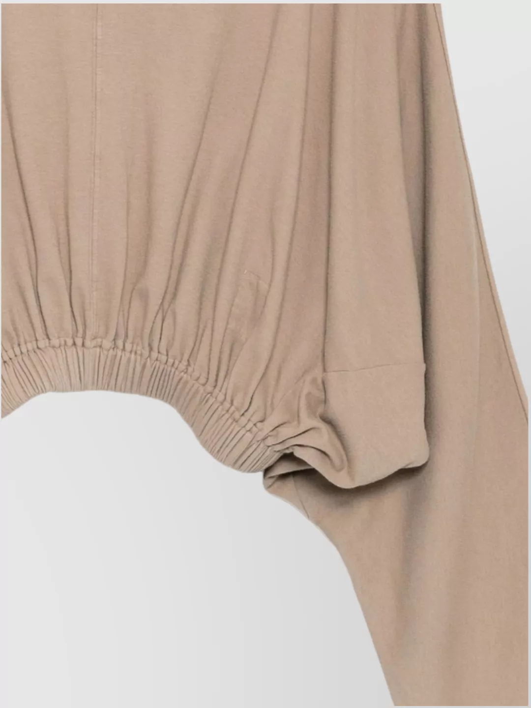 Rick Owens Drkshdw Hooded Cropped Tunic Draped Detail