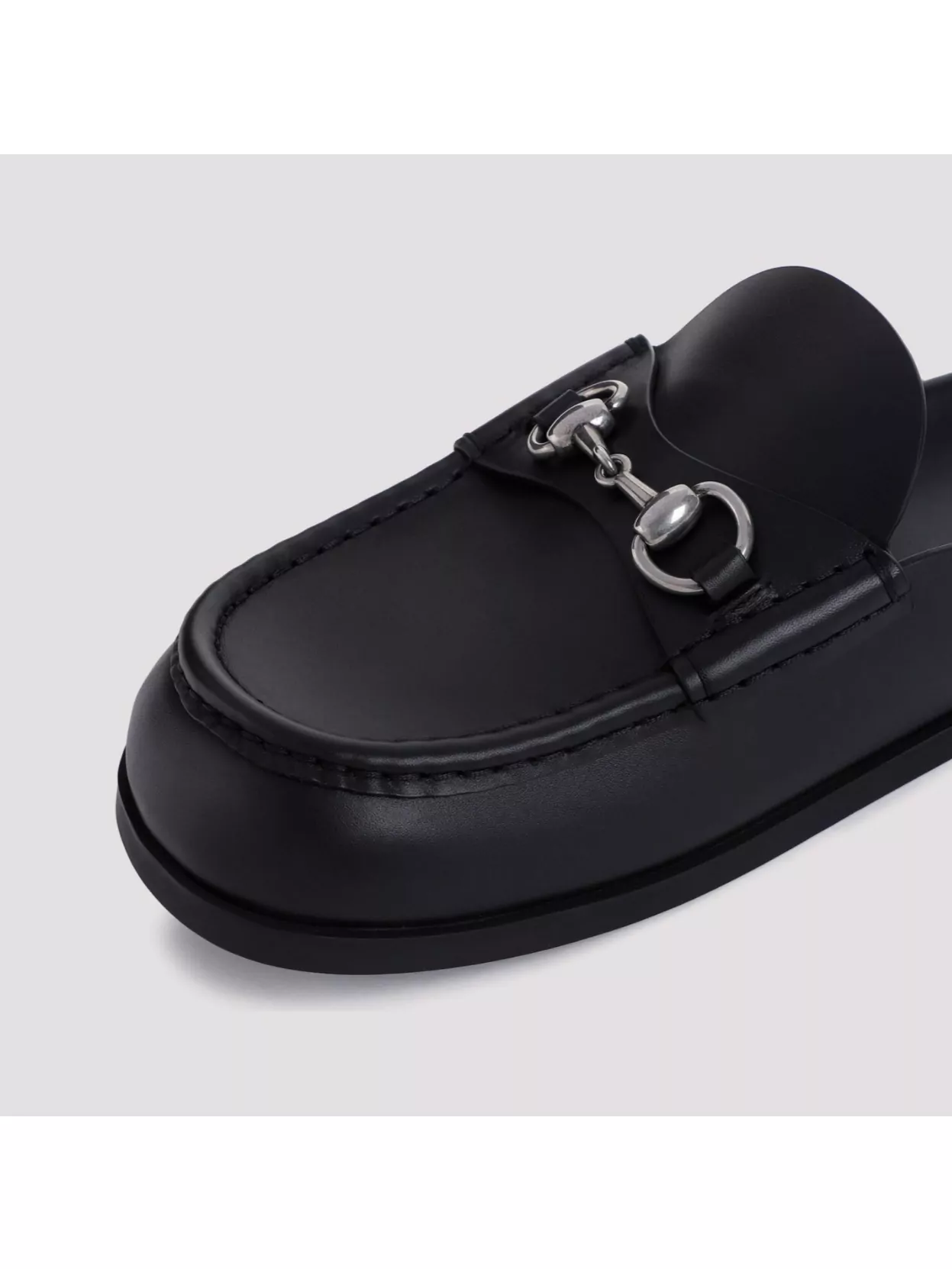 Gucci Rhein Mules Silver-Toned Horsebit