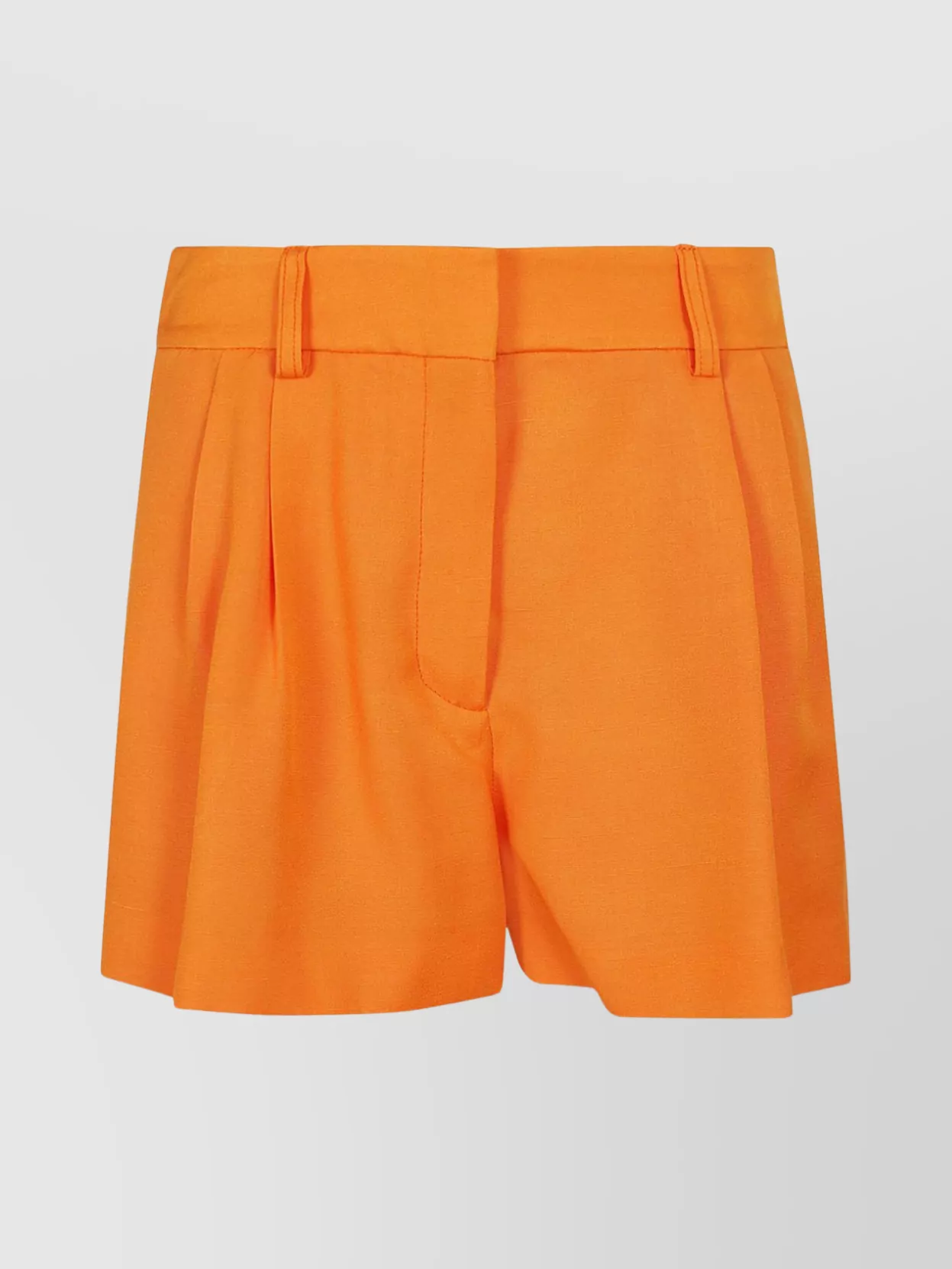 Shop Stella Mccartney Tailored Shorts With Belt Loops And Rear Welt Pockets