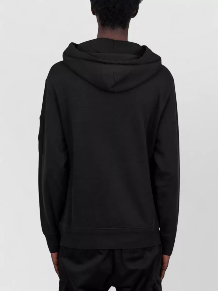 C.p. Company Cotton Logo-Patch Hoodie