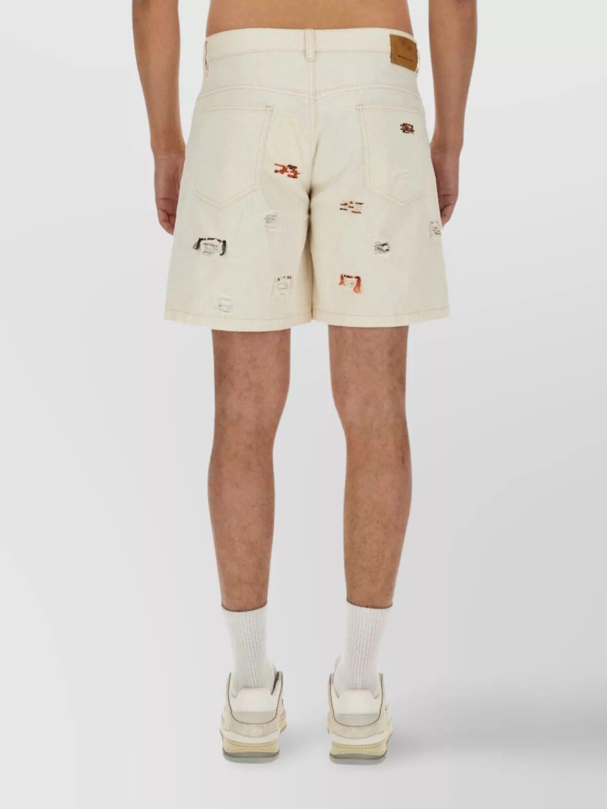 Isabel Marant "Jerryl" Distressed Bermuda Shorts