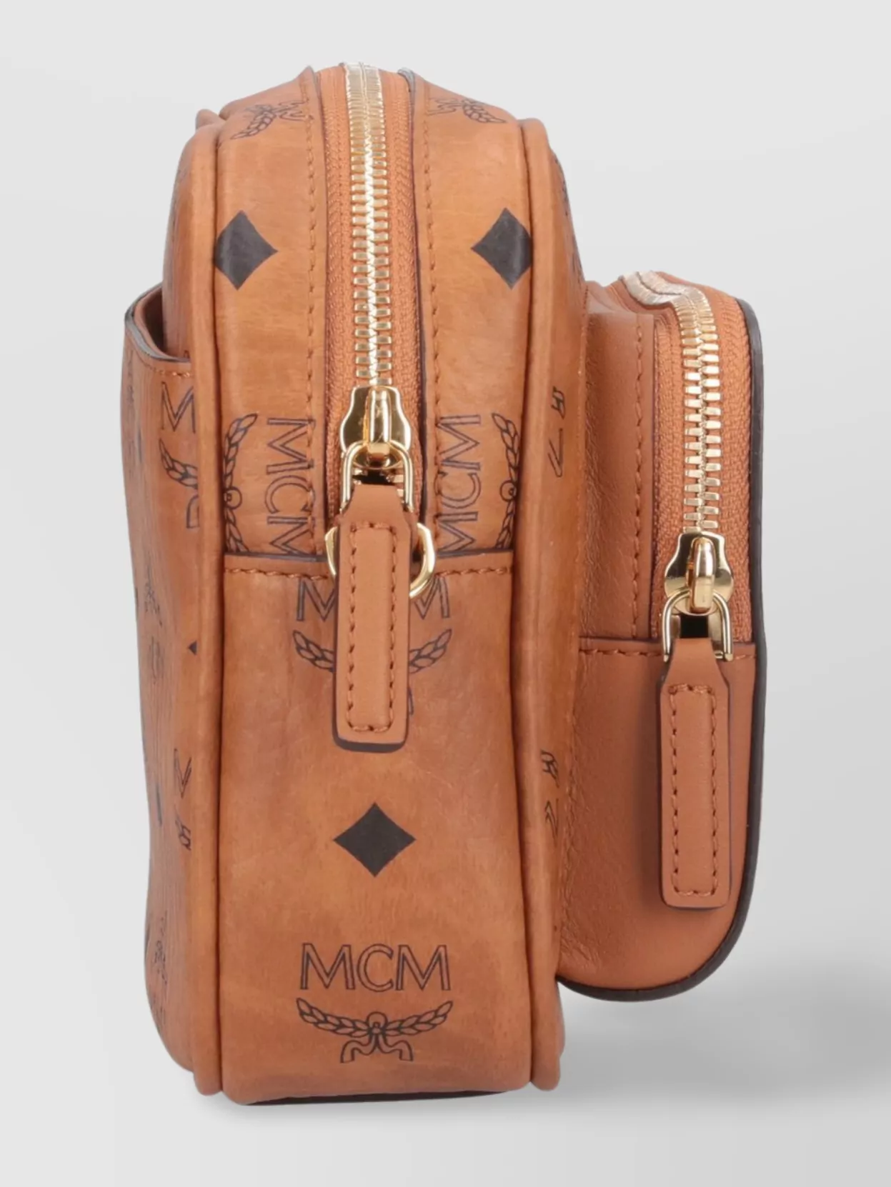 Mcm Shoulder Bag With Adjustable Strap And Front Pocket