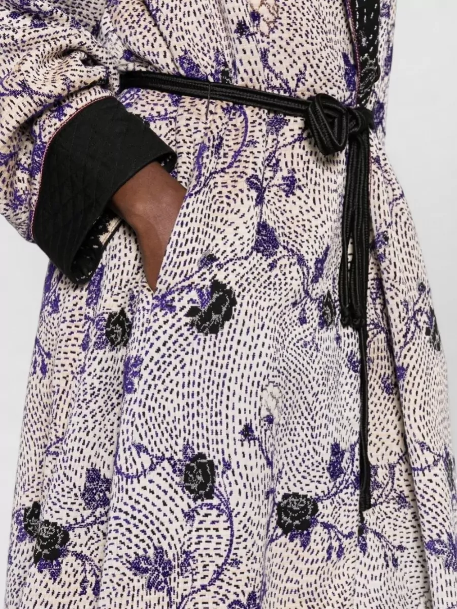 Forte Forte Floral Print Long Dressing Gown