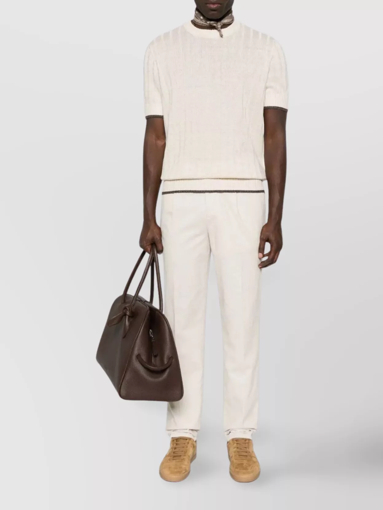 Brunello Cucinelli Pleated Front Straight Leg Trousers