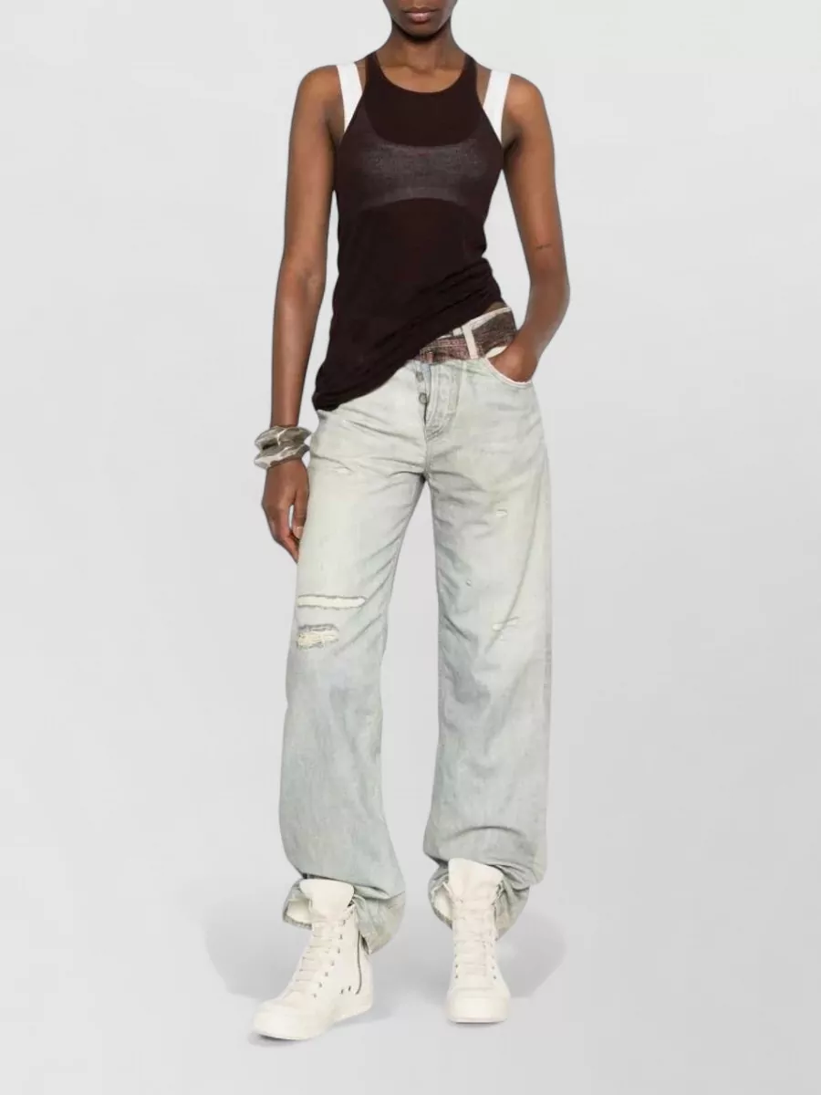 Haikure Cotton Wide-Leg Trousers