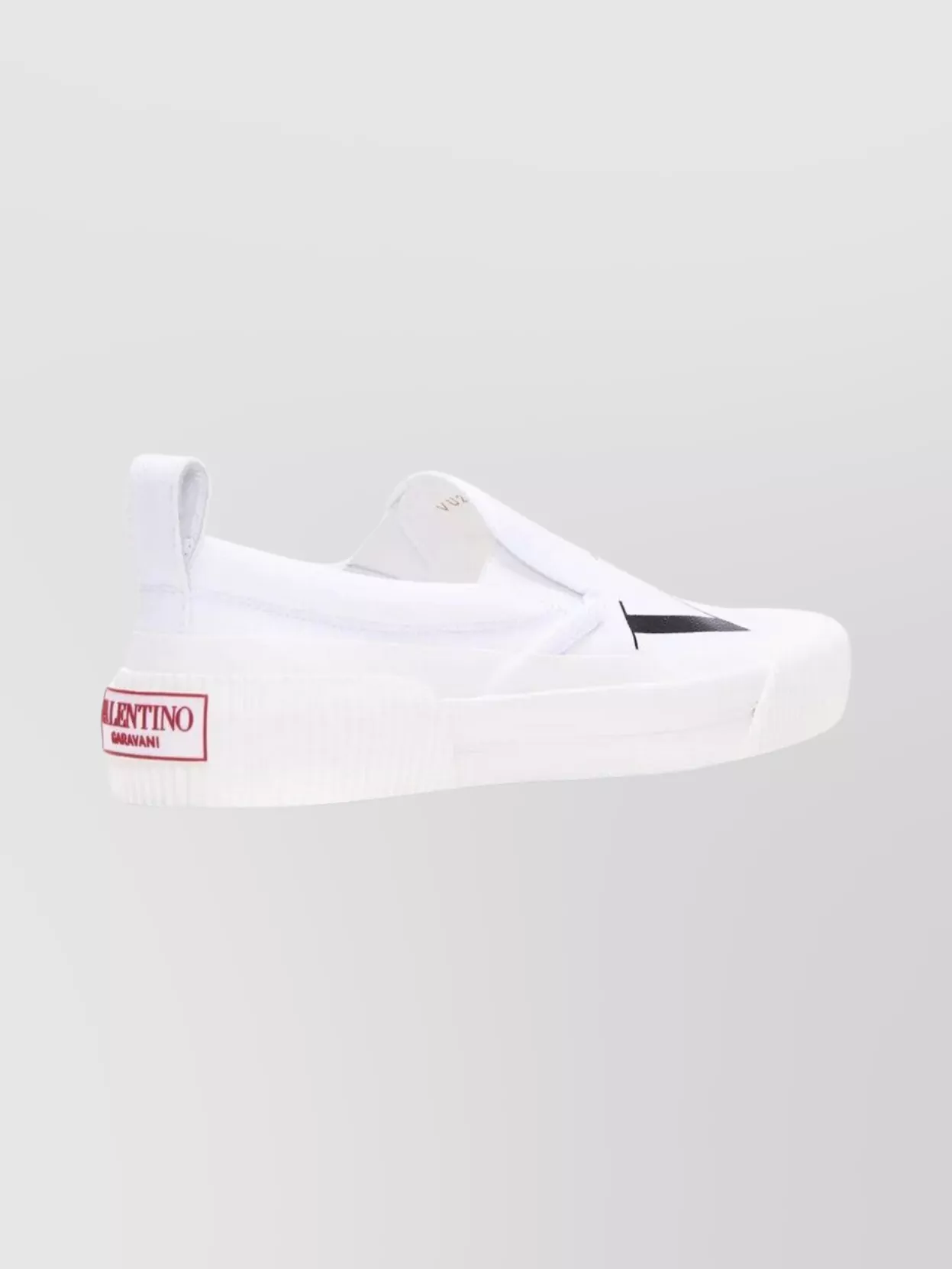 Valentino Modern Sneakers With Pull Tab And Round Toe In White