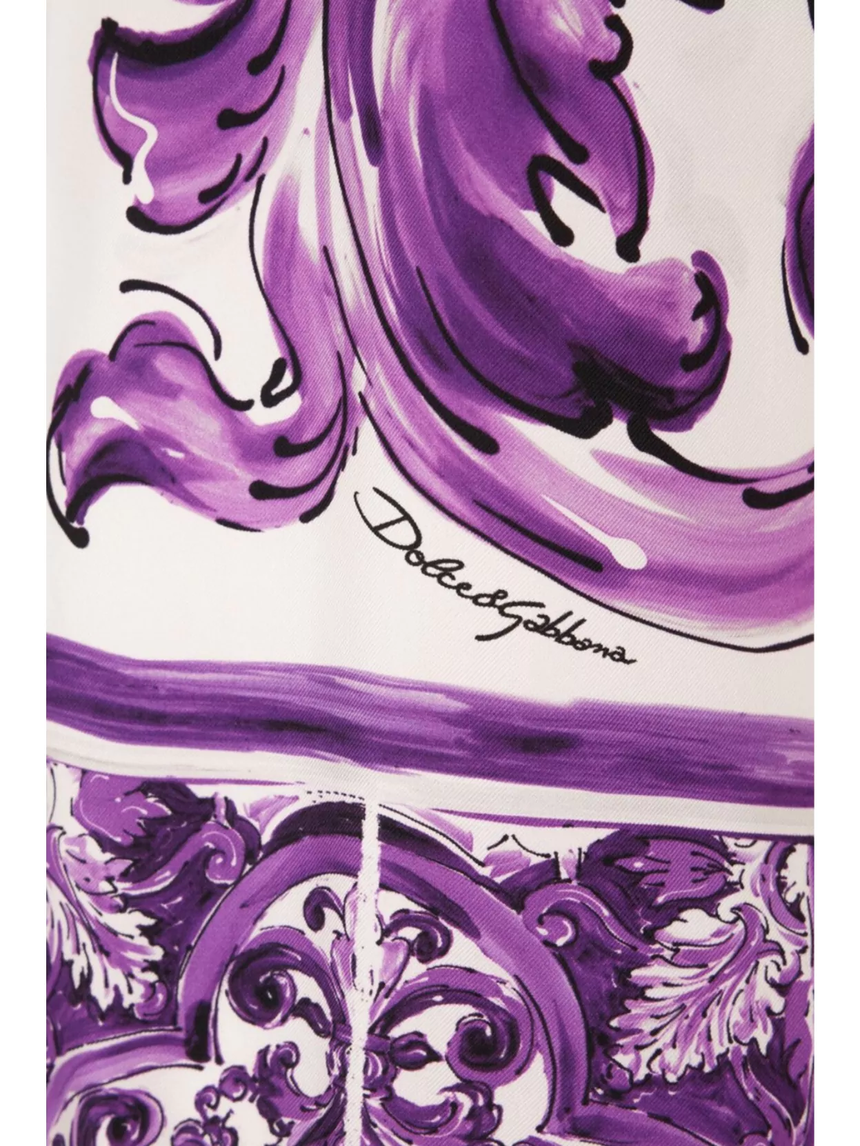 Dolce&Gabbana Silk Printed Crew Neck Vest