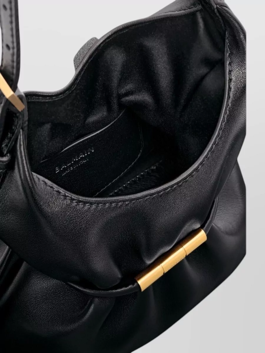Balmain Mini Lambskin Shoulder Bag