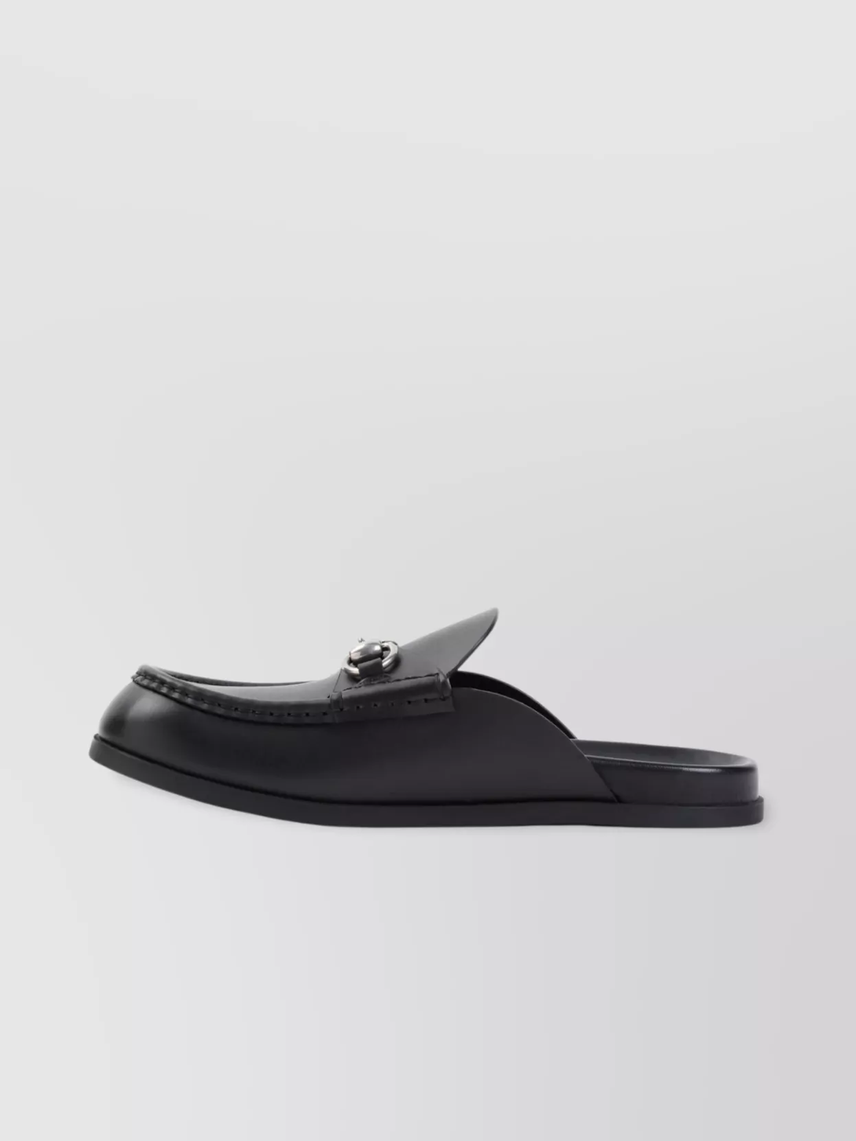 Gucci Rhein Mules Silver-Toned Horsebit