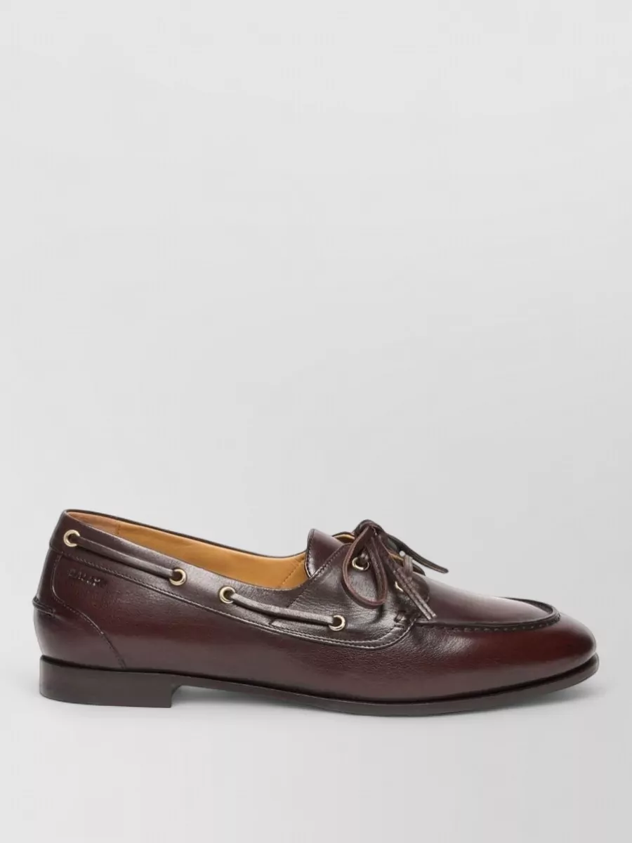Bally Leather Lace-Up Loafers