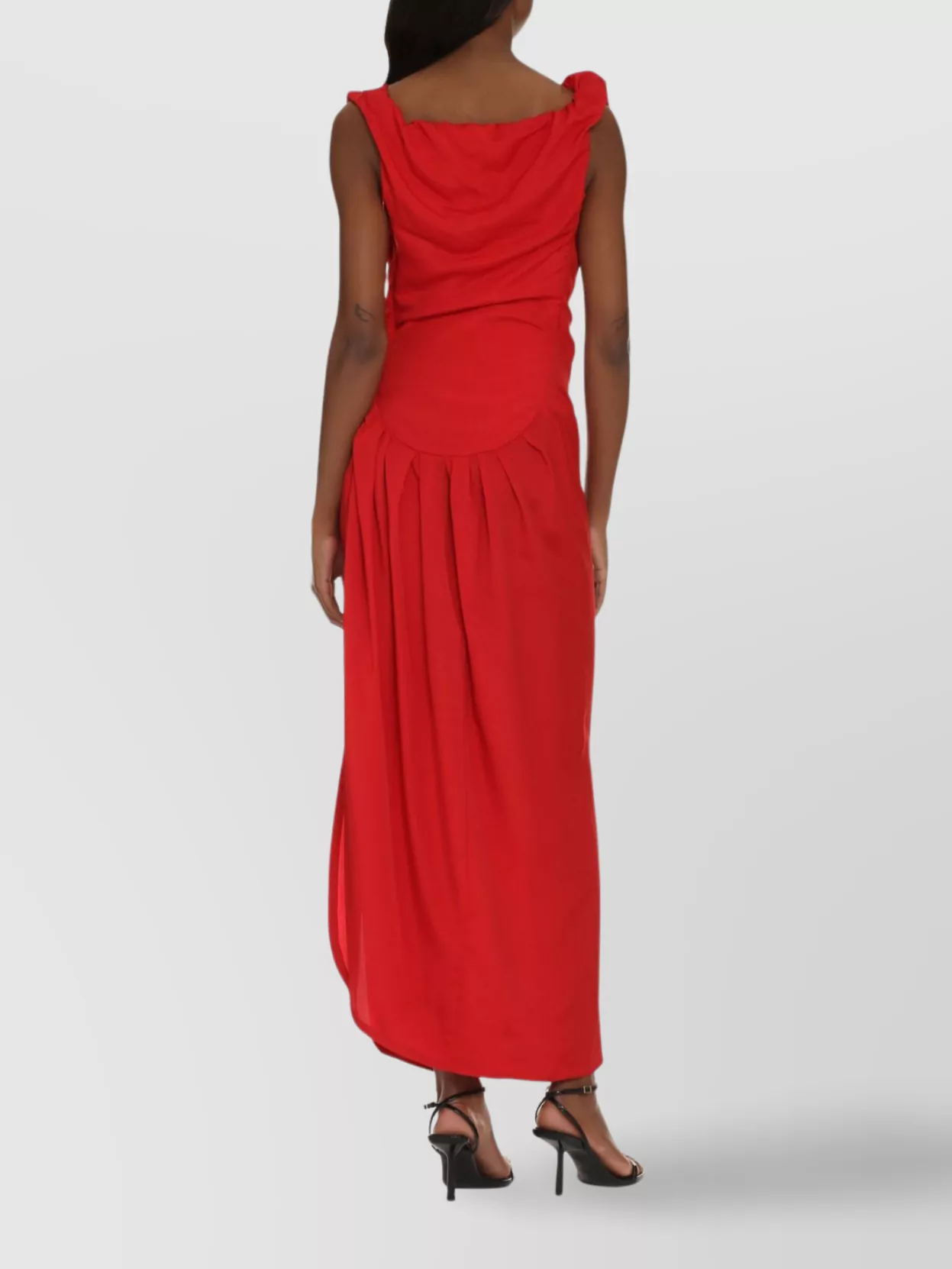 Vivienne Westwood Draped Backless Floor-Length Dress With Side Slit