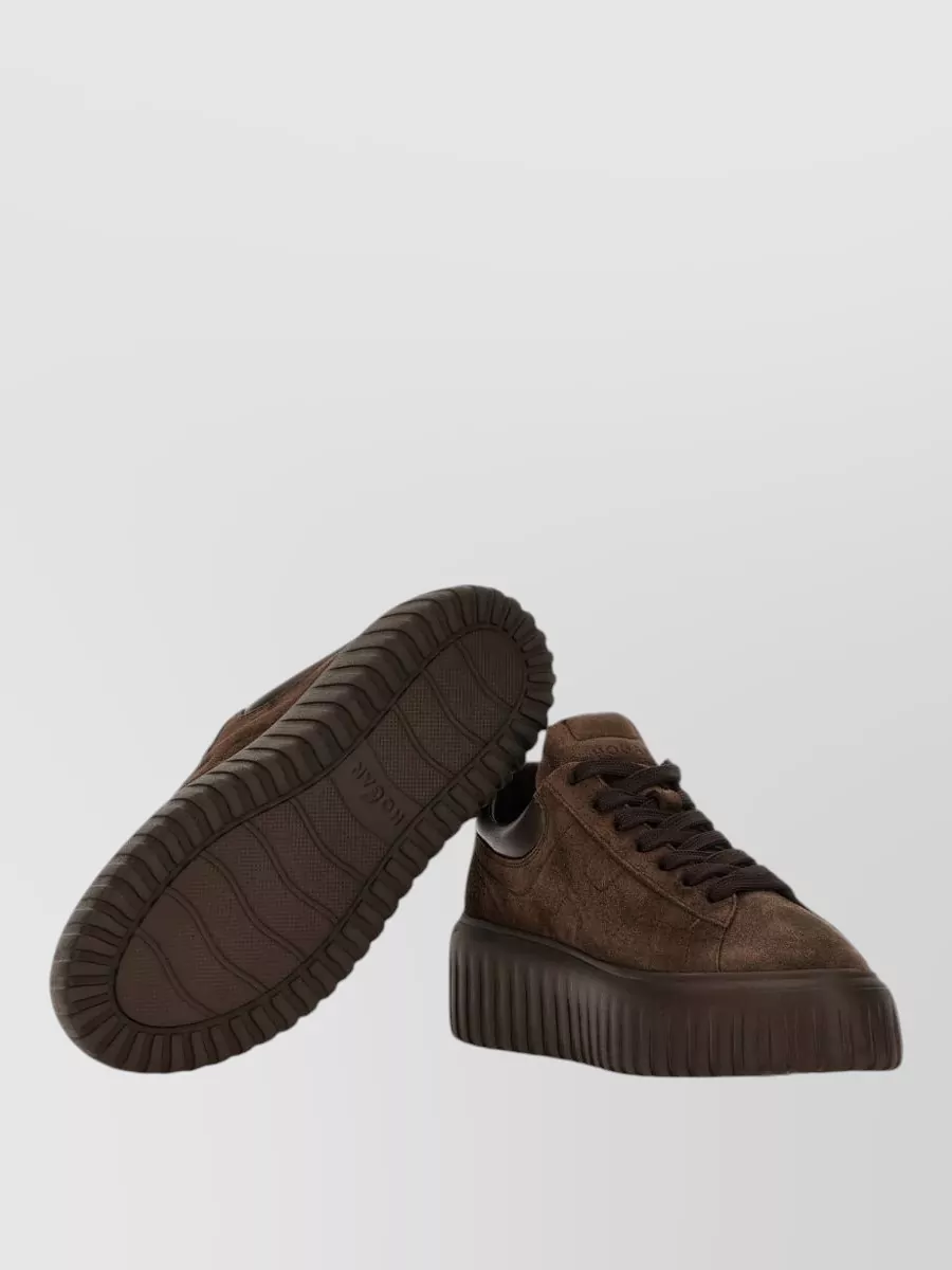 Hogan Leather Low-Top Lace-Up Sneakers